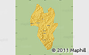 Savanna Style Map of Tonghua Shi, single color outside