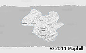 Gray Panoramic Map of Tonghua Shi, single color outside