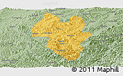 Savanna Style Panoramic Map of Tonghua Shi