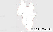 Classic Style Simple Map of Tonghua Shi, cropped outside
