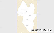 Classic Style Simple Map of Tonghua Shi, single color outside