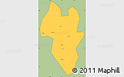 Savanna Style Simple Map of Tonghua Shi, cropped outside