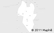 Silver Style Simple Map of Tonghua Shi