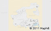 Classic Style 3D Map of Yongji, single color outside