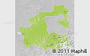 Physical 3D Map of Yongji, lighten, desaturated