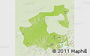 Physical 3D Map of Yongji, lighten