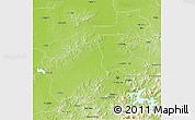 Physical 3D Map of Yongji