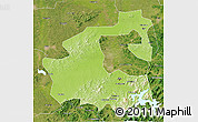 Physical 3D Map of Yongji, satellite outside