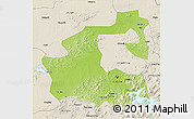 Physical 3D Map of Yongji, shaded relief outside