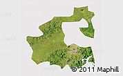 Satellite 3D Map of Yongji, cropped outside
