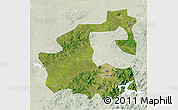 Satellite 3D Map of Yongji, lighten