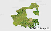 Satellite 3D Map of Yongji, single color outside
