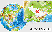 Physical Location Map of Yongji, highlighted parent region