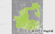 Physical Map of Yongji, desaturated