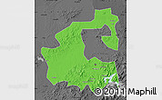 Political Map of Yongji, darken, desaturated