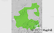 Political Map of Yongji, lighten, desaturated