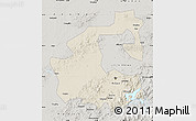 Shaded Relief Map of Yongji, semi-desaturated