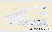 Classic Style Panoramic Map of Yongji, single color outside