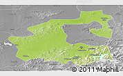 Physical Panoramic Map of Yongji, desaturated