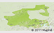 Physical Panoramic Map of Yongji, lighten