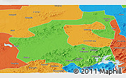 Political Panoramic Map of Yongji