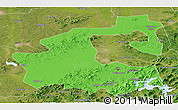 Political Panoramic Map of Yongji, satellite outside