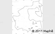 Blank Simple Map of Yongji, cropped outside