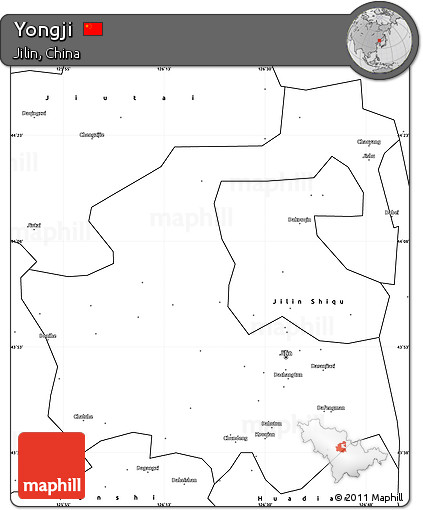 Blank Simple Map of Yongji