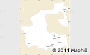 Classic Style Simple Map of Yongji, single color outside