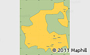 Savanna Style Simple Map of Yongji, cropped outside