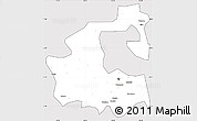 Silver Style Simple Map of Yongji, cropped outside