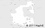 Silver Style Simple Map of Yongji