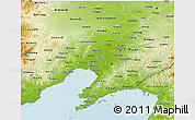 Physical 3D Map of Liaoning