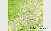 Physical Map of Benxi