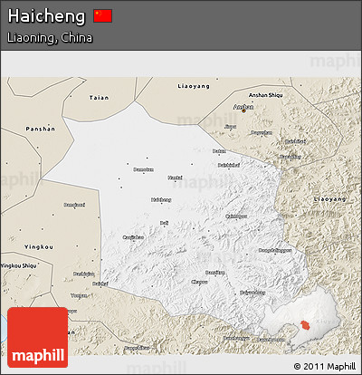 Classic Style 3D Map of Haicheng