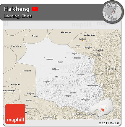 Classic Style 3D Map of Haicheng