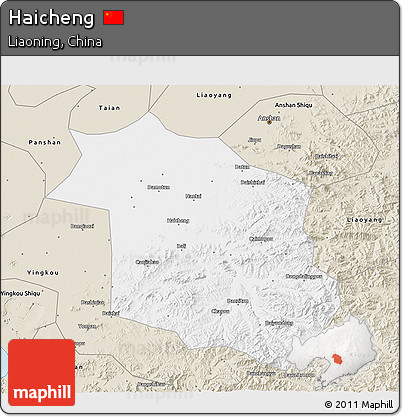 Classic Style 3D Map of Haicheng