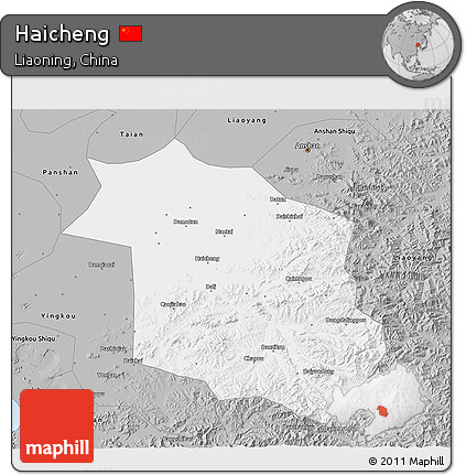 Gray 3D Map of Haicheng