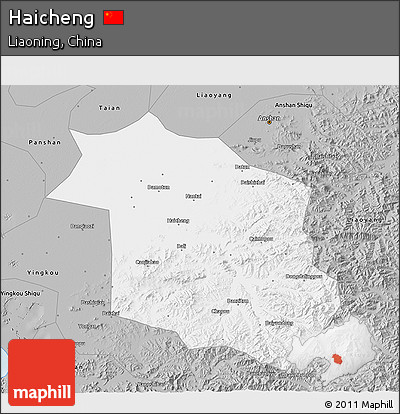 Gray 3D Map of Haicheng
