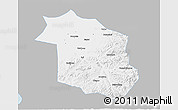 Gray 3D Map of Haicheng, single color outside