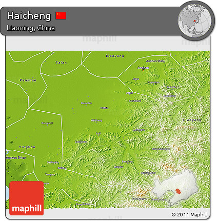 Physical 3D Map of Haicheng