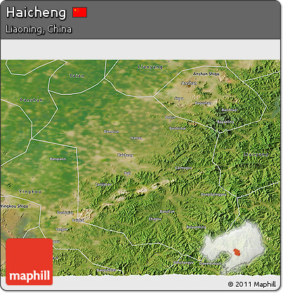 Satellite 3D Map of Haicheng