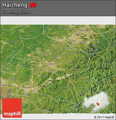 Satellite 3D Map of Haicheng