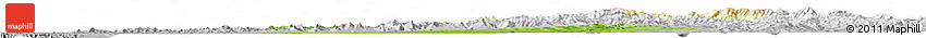 Physical Horizon Map of Haicheng, lighten, desaturated