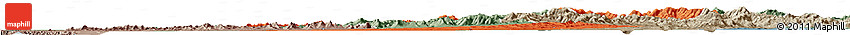 Political Horizon Map of Haicheng, semi-desaturated