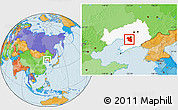 Political Location Map of Haicheng, highlighted parent region