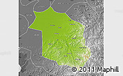 Physical Map of Haicheng, desaturated