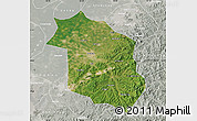 Satellite Map of Haicheng, lighten, semi-desaturated