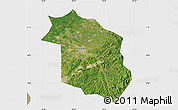 Satellite Map of Haicheng, single color outside