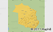Savanna Style Map of Haicheng, single color outside
